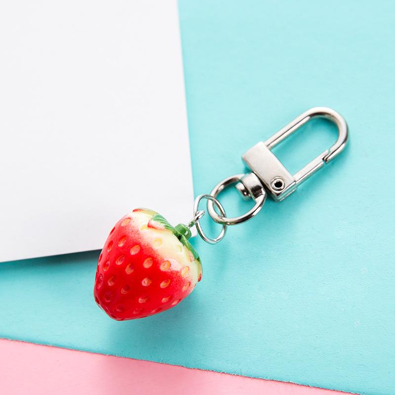 Strawberry Lover Keychain Pendant for Women