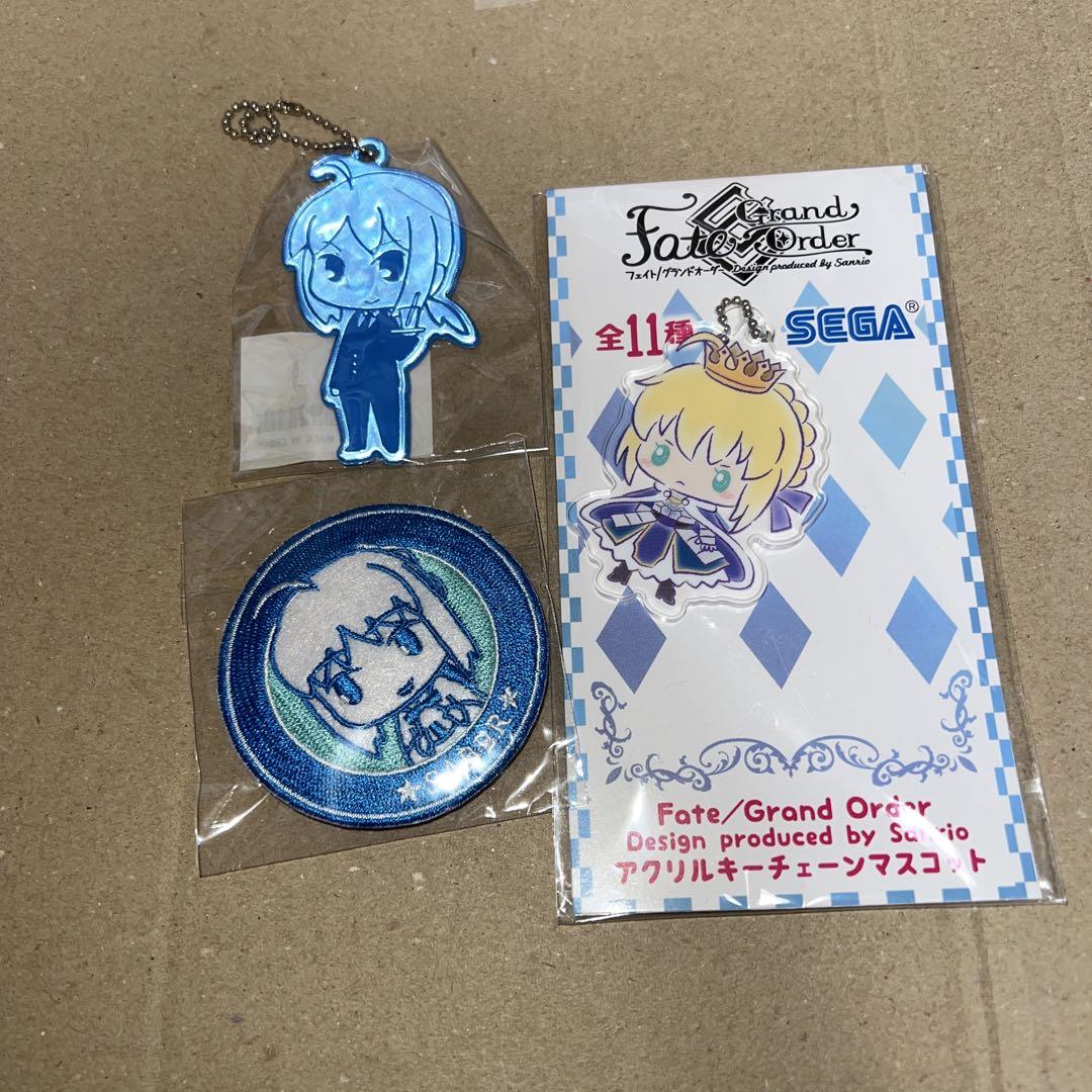 

[USED] Fate ufotable Limited Saber Acrylic Keychain Reflector 3-piece set
