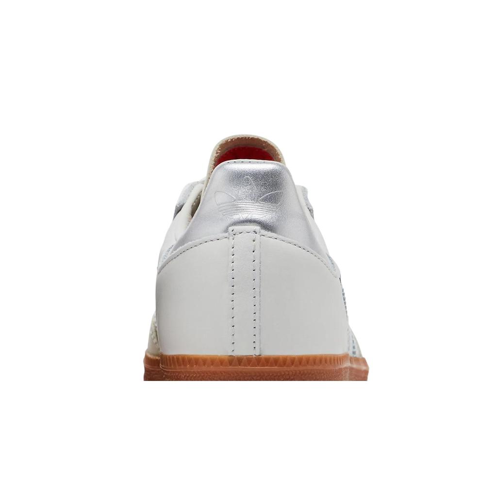 adidas Samba OG 'Notting Hill Carnival' (Unisex) Crystal White / Silver Metallic / Chalk White German Army Trainers HQ6634