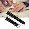 Universal Men Women Adjustable PU Leather Watch Band Strap Replacement 18mmBlack