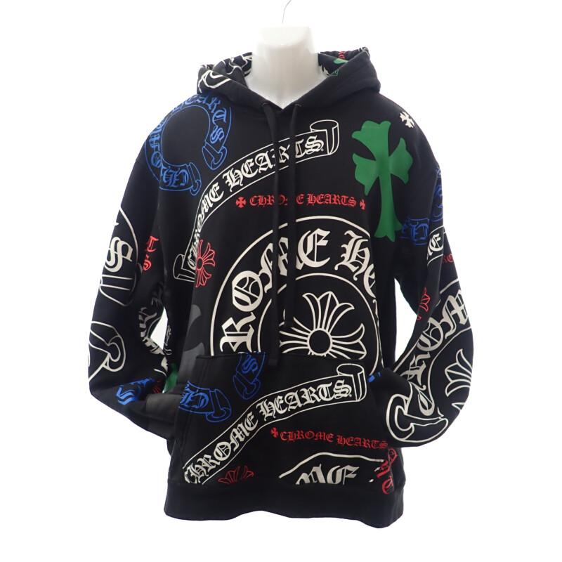 CHROME HEARTS L Parker schwarz/mehrfarbig Baumwolle Herren