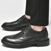 Fashion Luxury Brand Men's Genuine Leather Casual Shoes High-end New Brogue Shoes Office Commuting Versatile Men's Business Shoes