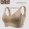 Us Eu Size Plus Size Seamless Wireless Push Up Back Closure Bra