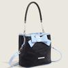 Summer High-end Bow Bucket Bag for Women with Niche Design Light Luxury Handbag Crossbody Women's Bag