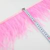 1 Meter Ribbon Tassel Natural Ostrich Feathers Sewing Decoration 10-15cm Wide Apparel Fabric Feather Plumes Ribbon Selvage