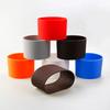 16 Colores 7.5CM Silicona Vidrio Taza Antideslizante Funda para Taza Aislamiento Antideslizante Cubierta Protectora 75MM Tapa de Taza con Raya Horizontal