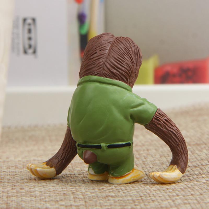 Fresh and Cute Crazy Animal Sloth Lightning Si Cong Figurine Micro-landscape Design Figurine Desktop Decoration