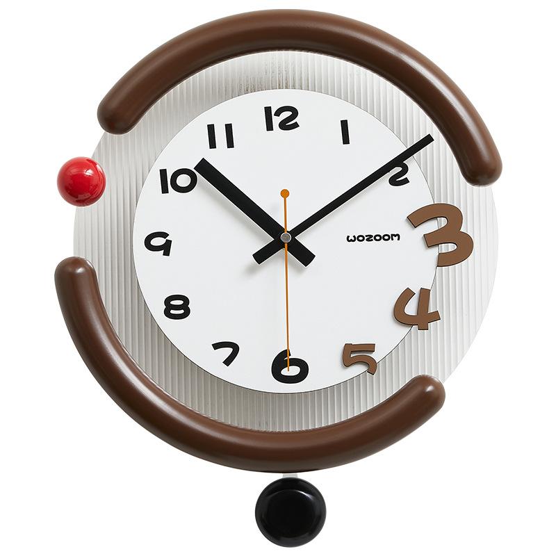 Creative Wall Clock Entrance Hall Wall Watch Living Room Round Silence Swing Clocks Modern Bedroom Decorative Accessories