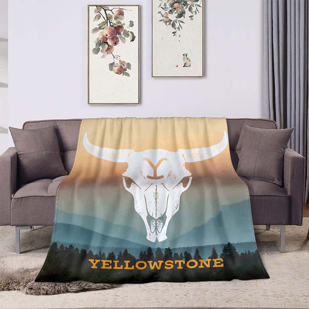 Nuovo Modello 2026 Coperta stampata Parco Nazionale di Yellowstone, adatta per divani e letti, è un regalo di compleanno e un ricordo ideale.