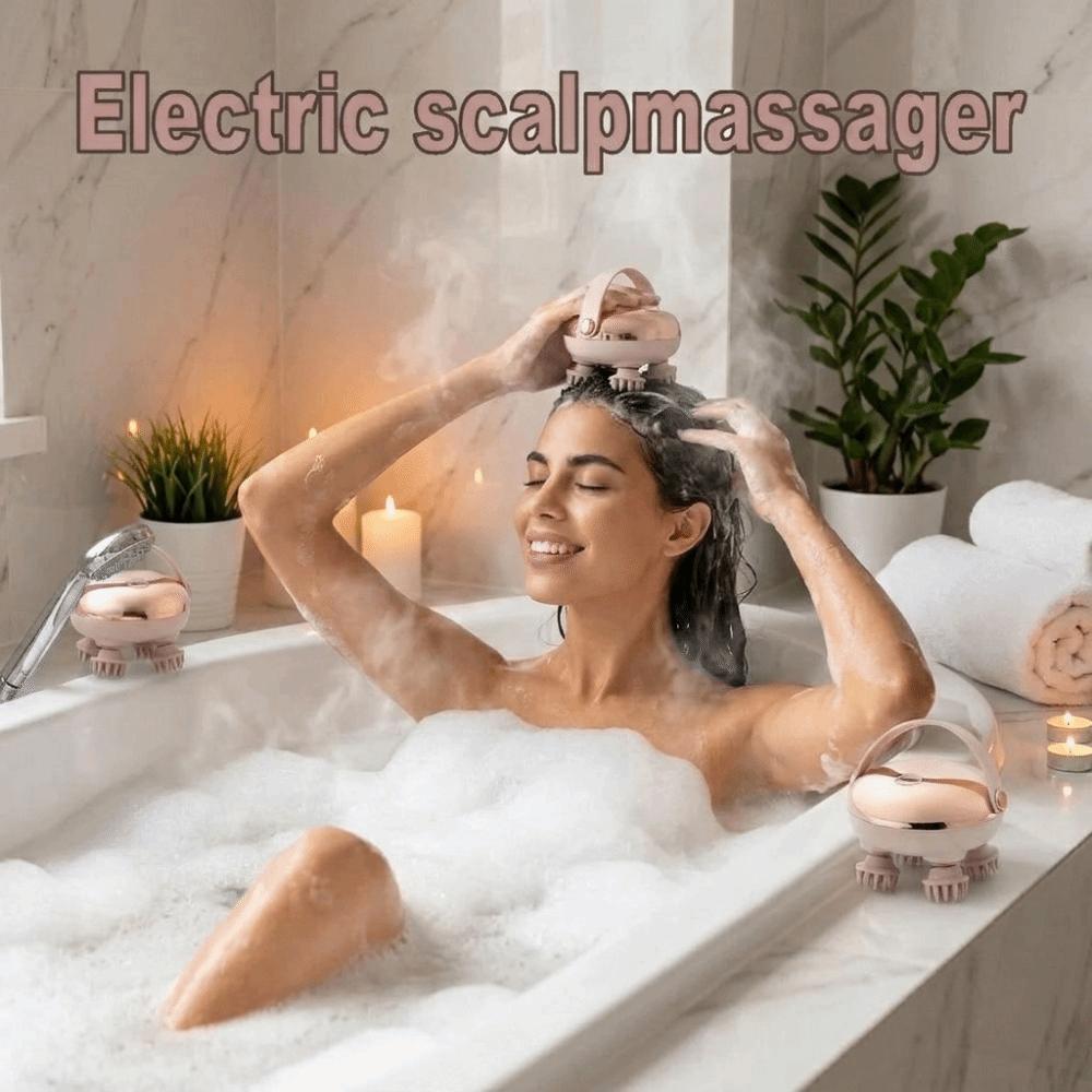 Waterproof Scalp Massager Rechargeable Hair Scalp Massager  Shoulder/Neck/Head