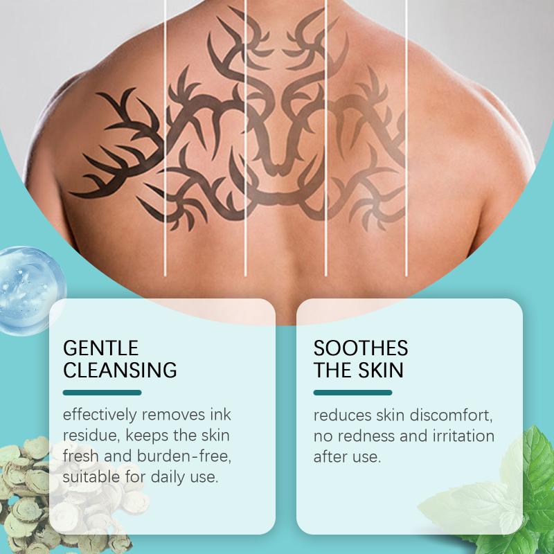 Hydrating Tattoo Cleaning Mousse Fragrance Free Deep Cleansing Moisturizes Skin Color Safe for Sensitive Tattooed Skin