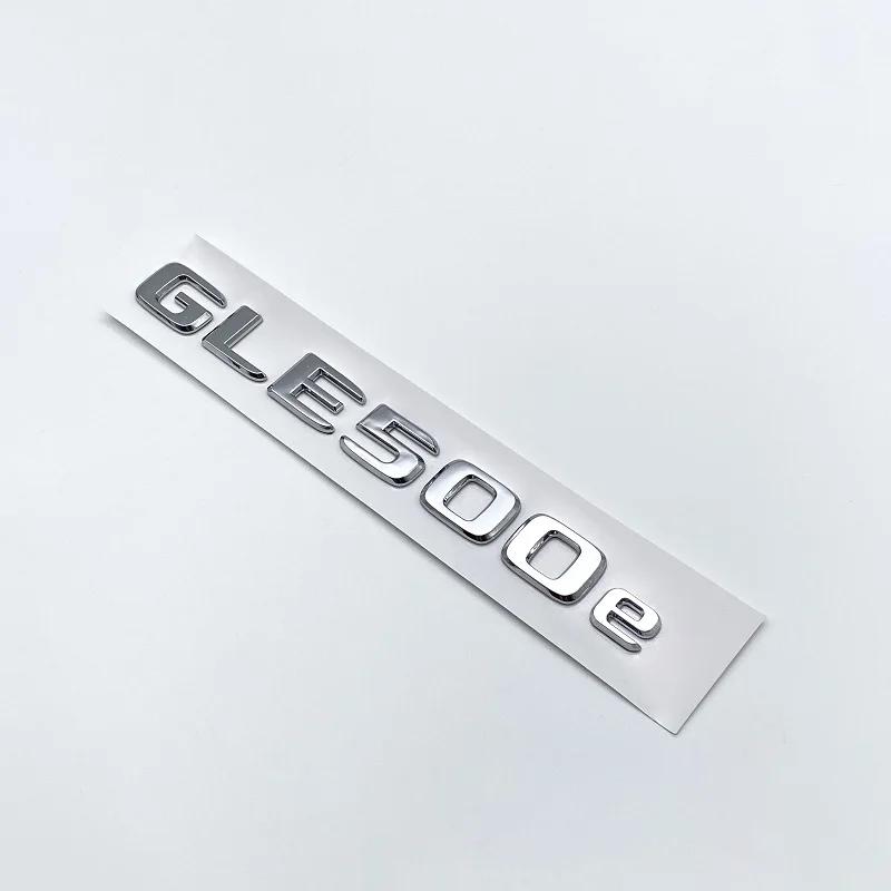 EAAKL1 3D plokščios raidės chromuotos juodos raidės GLE350e GLE500e GLE350de 4Matic ABS emblema Mercedes Benz W166 V167 automobilio bagažinės logotipo lipdukas