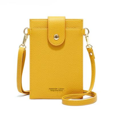 Women Crossbody Phone Bag PU Leather Mobile Phone Pouch Touchscreen Wallet Purse Card Holder Coin Pocket Mini Shoulder Bag with Adjustable Strap