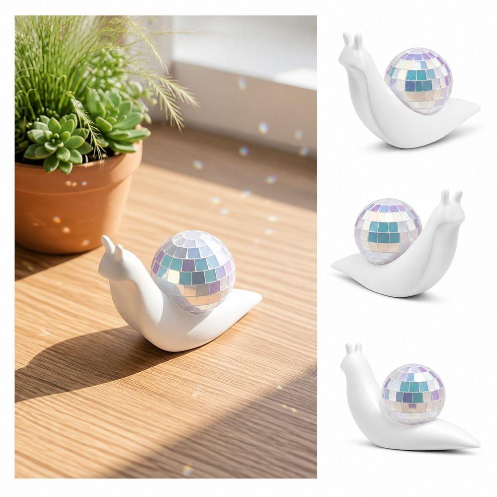 2 PCS Snail Shaped Window Light Refractor Light Catcher Sunlight Catcher Ornament Desktop