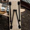 4Pcs Metal Folding Table Legs, Adjustable Foldable Fittings for Coffee Table, Laptop Desk & Kitchen Travel Use