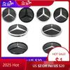 Naklejka Samochodowa 2025 Gorąca Do Mercedes Benz Do Mercedes Benz Srebrna I Czarna Grill Przedni Najnowsze Emblematy Stylu 3D W176 W246 W205 W21