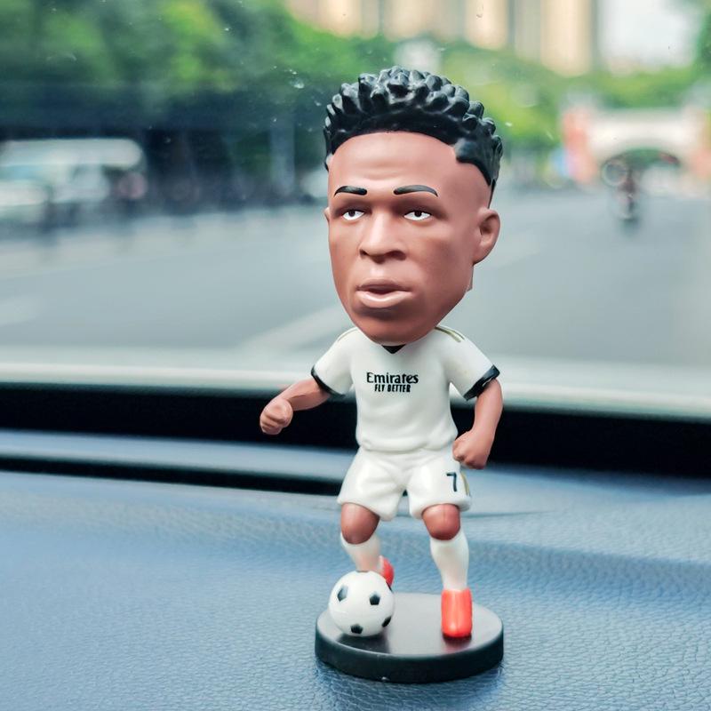 CR7 & Neymar Bobblehead Doll - Football Star Car Ornament Gift for Boys