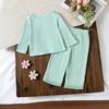 Kids Casual Long-Sleeve Set, Comfortable Daily Wear Outfits