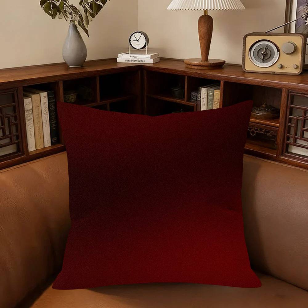 Ins Black And Red Pillow Gift Home Office Decoration Pillow Bedroom Sofa Car Cushion Coverpillow Case