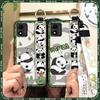 Back Cover Anti-knock Phone Case For TCL 305i/5164D Kickstand Waterproof Cartoon Durable Silicone Panda Anti-dust Ring