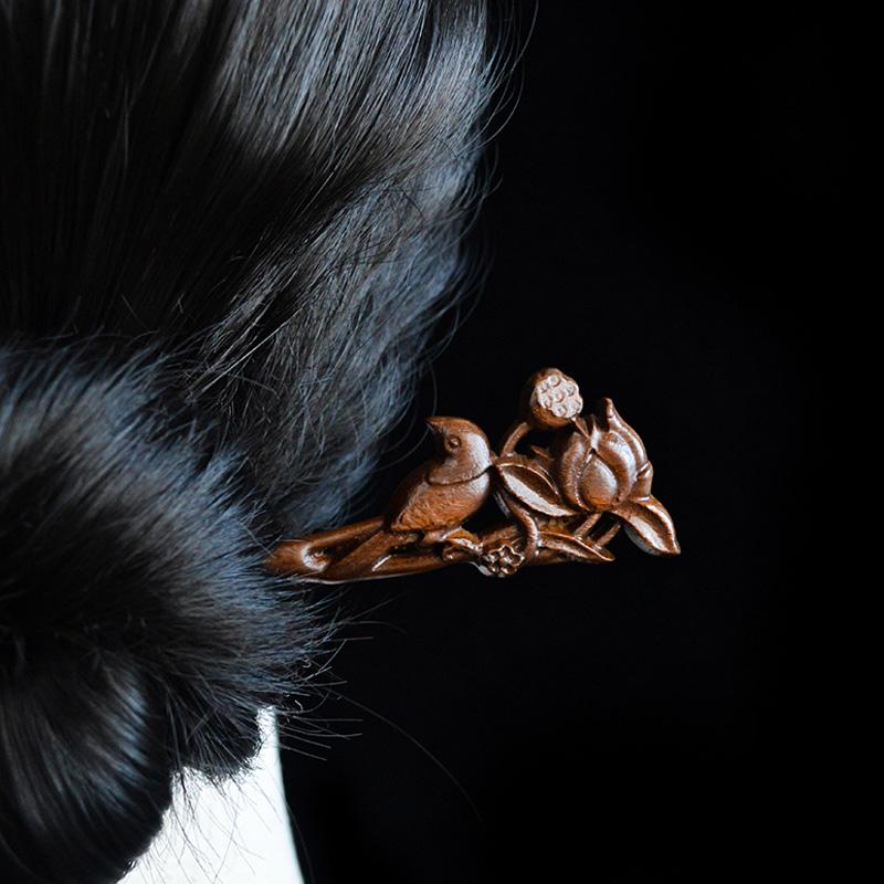 1 Stück Scheibenhaar-Artefakt Antiker Kopfschmuck Haarnadel Antiker Stil Geometrischer Typ Neuer Chinesischer Stil Blume Haarschmuck