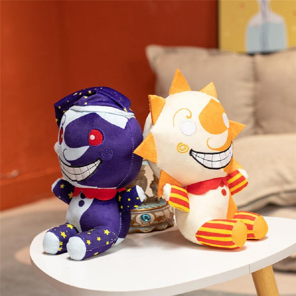 New Fnaf Sundrop Plush Toys Security Breach Sunrise Sundrop FNAF BOSS Sun Moon Joker Plush Toy Game Dolls Gift