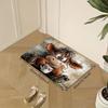 Cute Cartoon Cow Print Area Rug, Soft Non-Slip Machine Washable Floor Mat for Kitchen Laundry Room Bathroom Home Decor