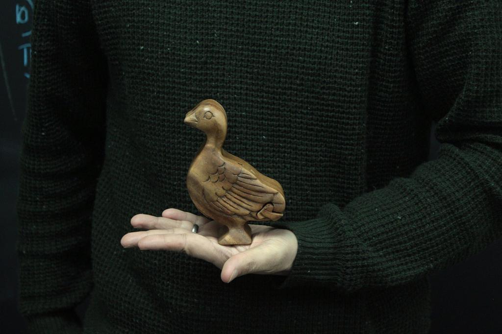 Wooden Secret Puzzle Box, Duck