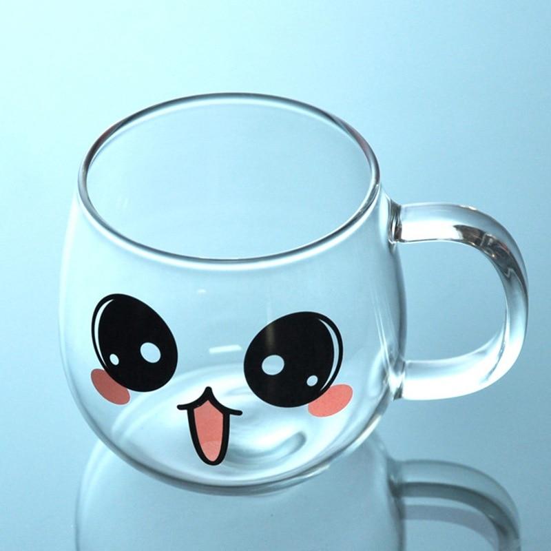 Coffee Mug Lightweight Clear for Breakfast Tea Milk Beverage with Handle