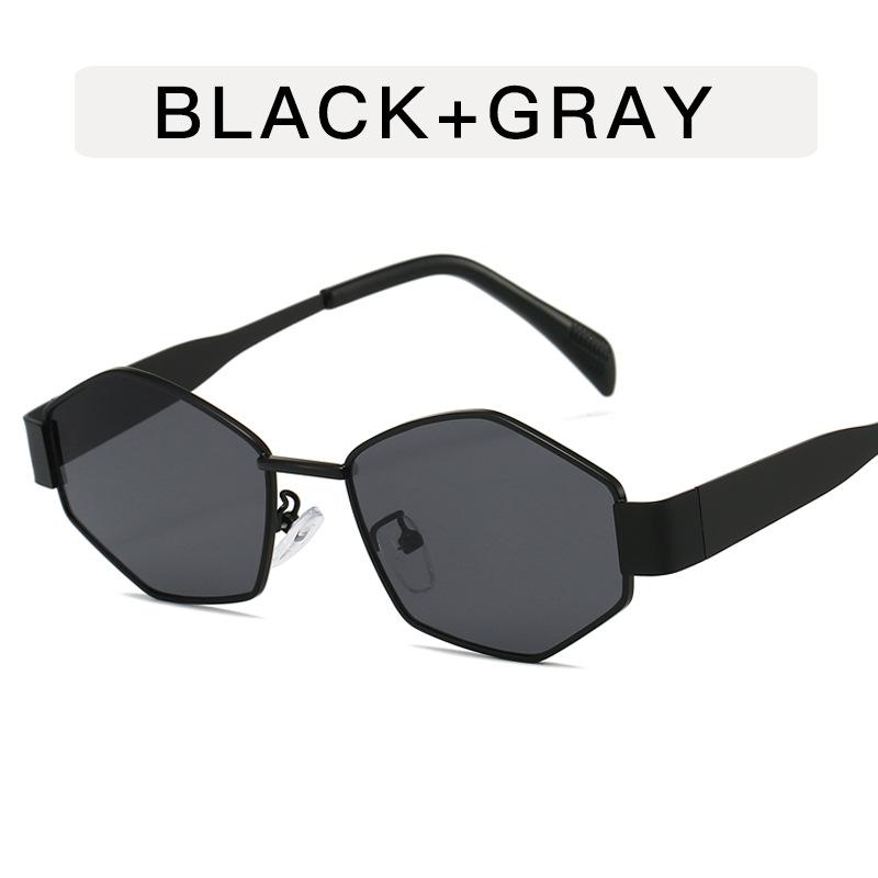 European American Style Women Sunglasses Polygon Shape New Fashion Designer Sunglasses Men Vintage Stylish Female Sunglass