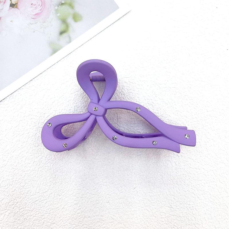 French Minimalist Black & White Polka Dot Large Hair Claw Clip