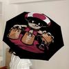 1pc Mario Mushroom Automatic Folding Umbrella - Compact 8-Rib Design, Durable Plastic & Iron, Lightweight for Outdoor Daily Use,  A0929201