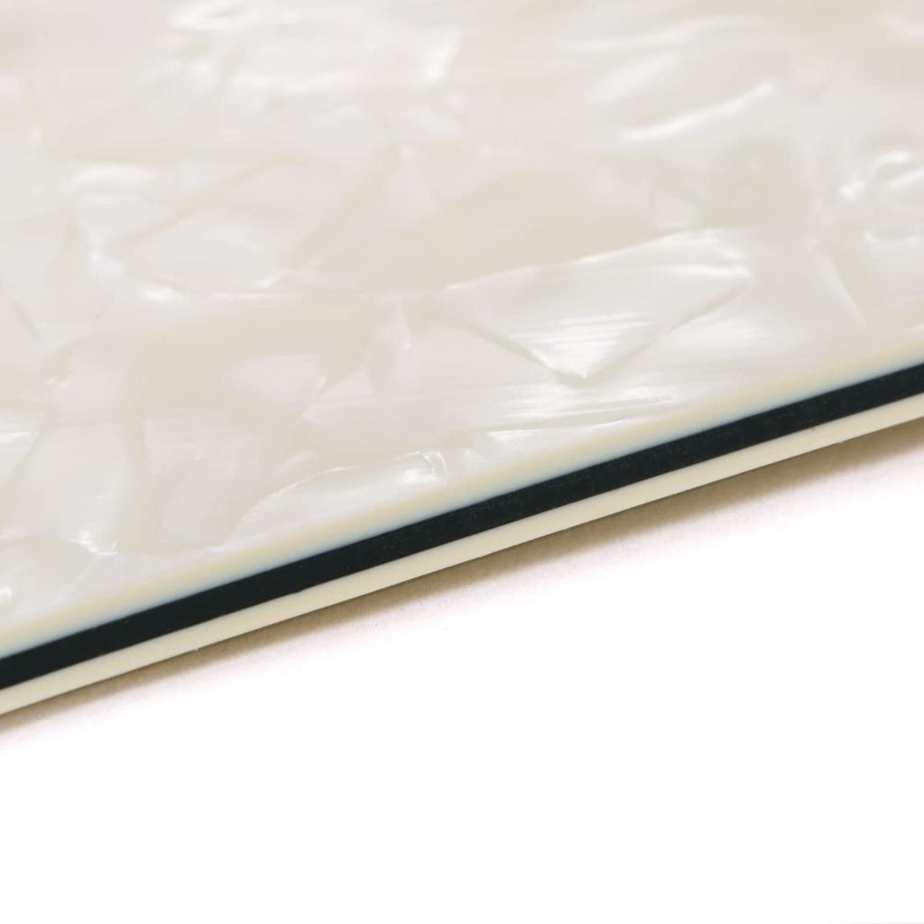 Musiclily Pro 15 Hole Telecaster Pickguard Wide Range 2 Ham Mount for Fender Mexican 72 Tele Deluxe Electric Aged White Pearl 4P Guitar,