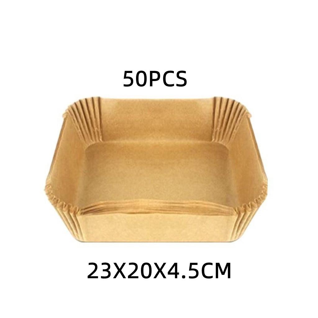 50/100Pcs Disposable Air Fryer Paper Non-Stick Airfryer Baking Papers Round Air-Fryer Paper Liners Paper Kitchen Accessories