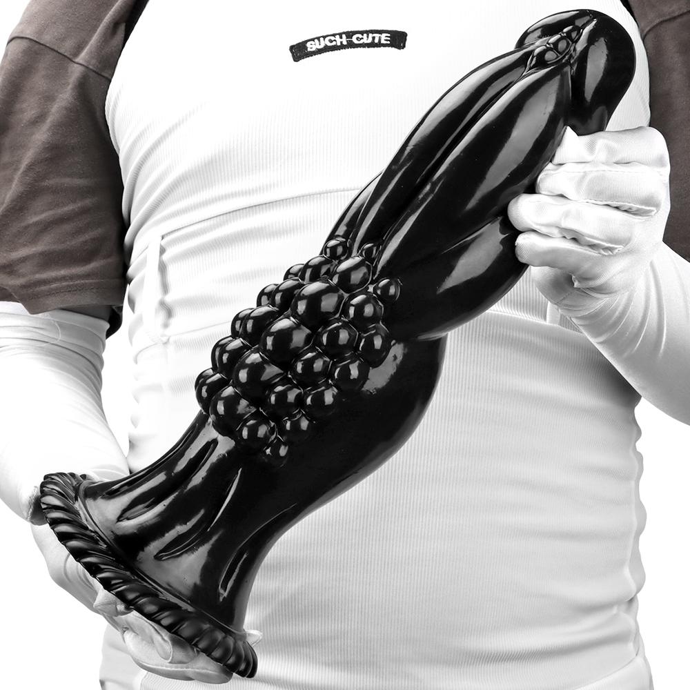 Oversized Butt Plug Shaped Anal Plug Dilator Masturbator Big Black Dildo Sex Toys Fisting  Realistic Penis BDSM