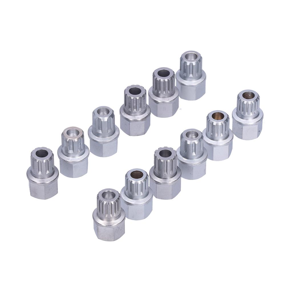 12pcs Car Spline Bits Locking Wheel Nuts Remove Tool Kits Auto Maintenance Repair