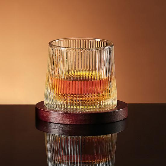 Drehbare Tumbler-Gläser, Rotierende Bier-Whiskey-Becher mit beschwertem Boden, 200ml Unzerbrechliche Bar-Gläser für Partygebrauch