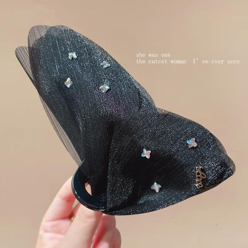 Korean High-End Acrylic Flower Hair Clip for Women - Large Shark Clip for Voluminous Styles