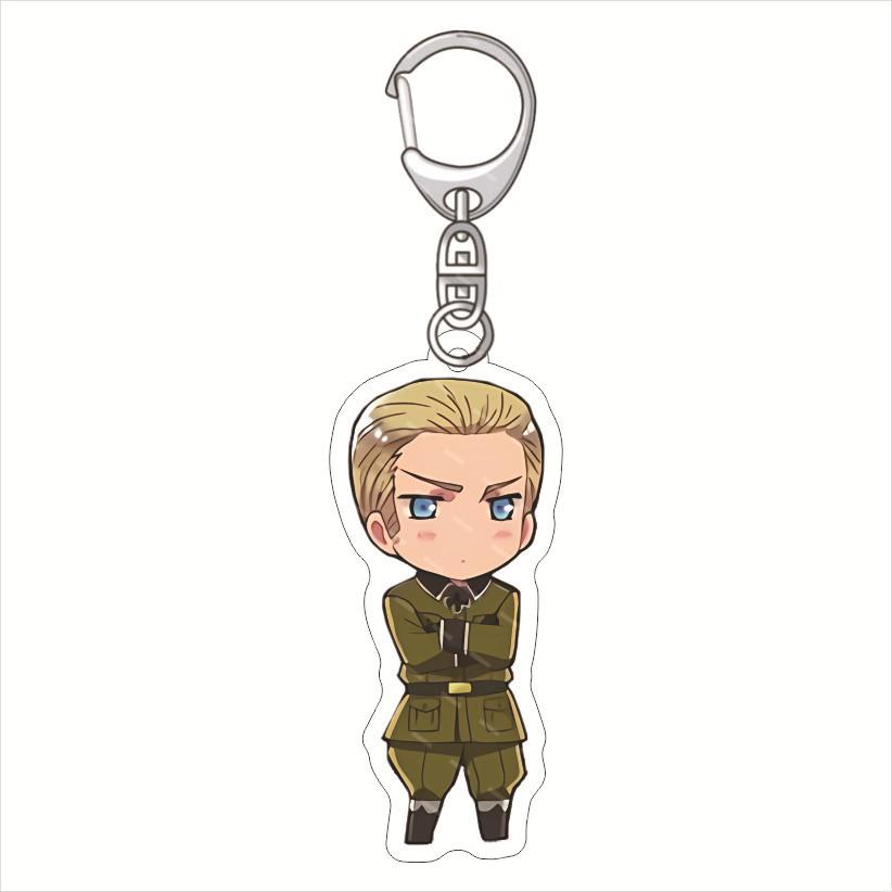 

Axis Powers Anime Acrylic Fun Keychain Animation Related Products Gift Key Chain Bag Charms Souvenir Creative Pendant Jewelry 6 cm