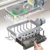 Kitchen Sink Faucet Shelf Sponge Dish Cloth Rack Holder Racks Storage Organizer