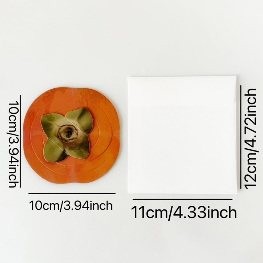 3D Fruit Shaped Greeting Card Foldable Festival Greeting Card Birthday Gift Postcards  Festival