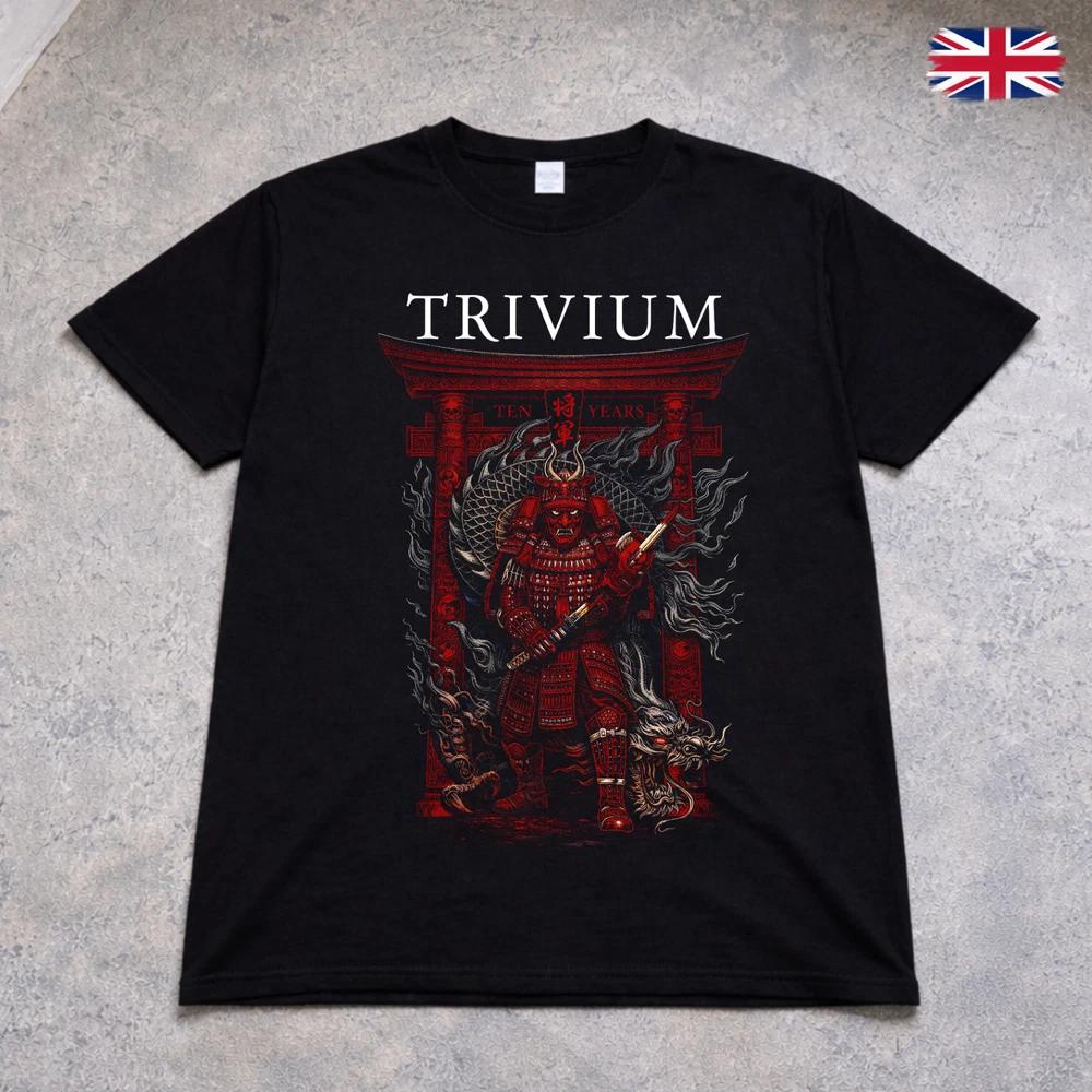 Trivium T Shirt Metal Band Samurai Graphic Tee Adults Kids Black 2XL