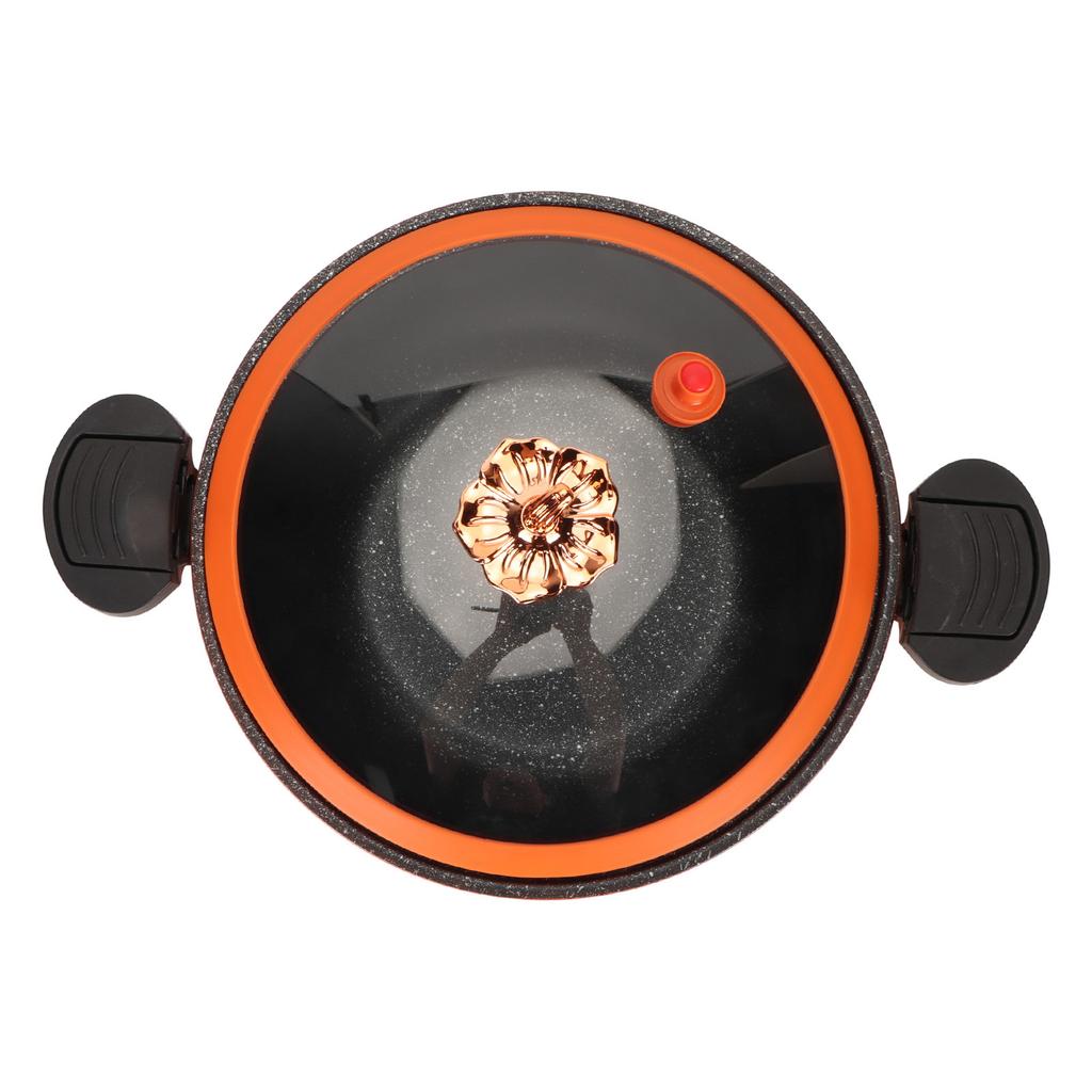 Mikro tlakový hrnec 8L Multifunkční Nepřilnavý Dýňový Mikro Tlakový Hrnec s Průhlednou Poklicí pro