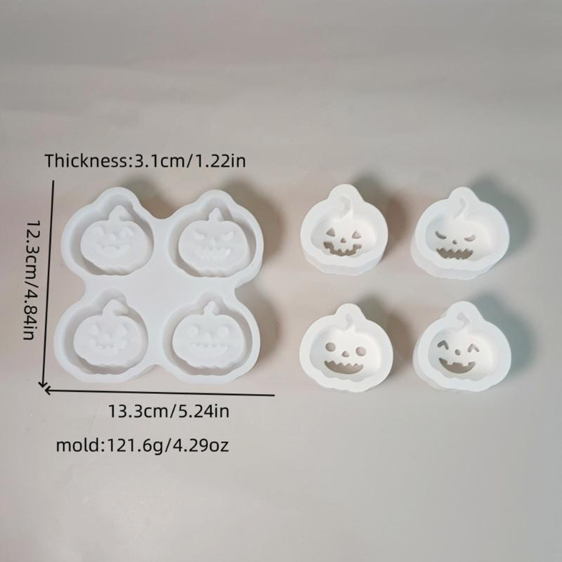 Reusable Heat Resistant Pumpkin Decorating Molds Easy Releasing Design Suitable for Candle Making and Festival Crafts