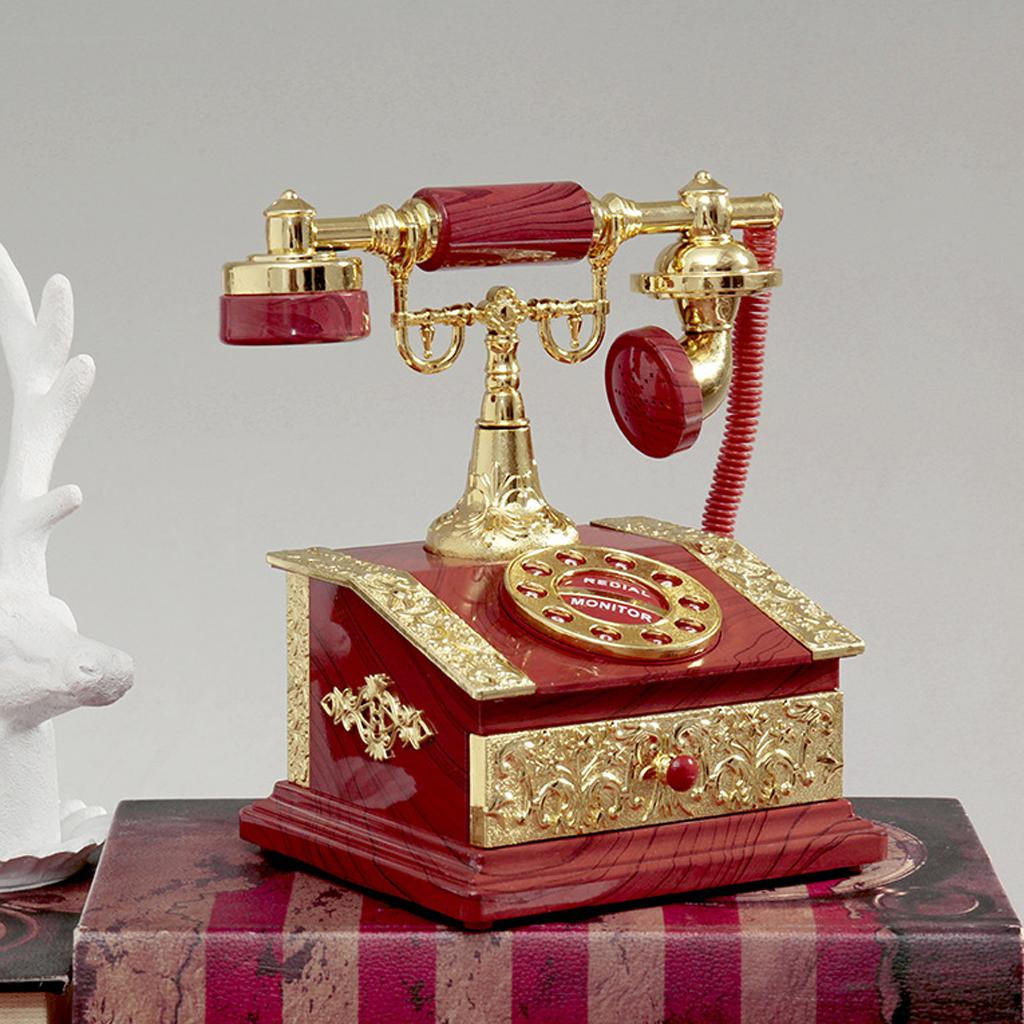 

Classical Dia Telephone Music Box Desktop коричневий