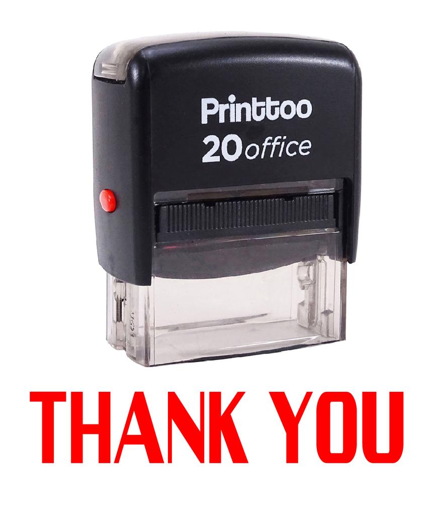 Printtoo Self Inking Rubber Stamp Office Stationary THANK YOU Custom
