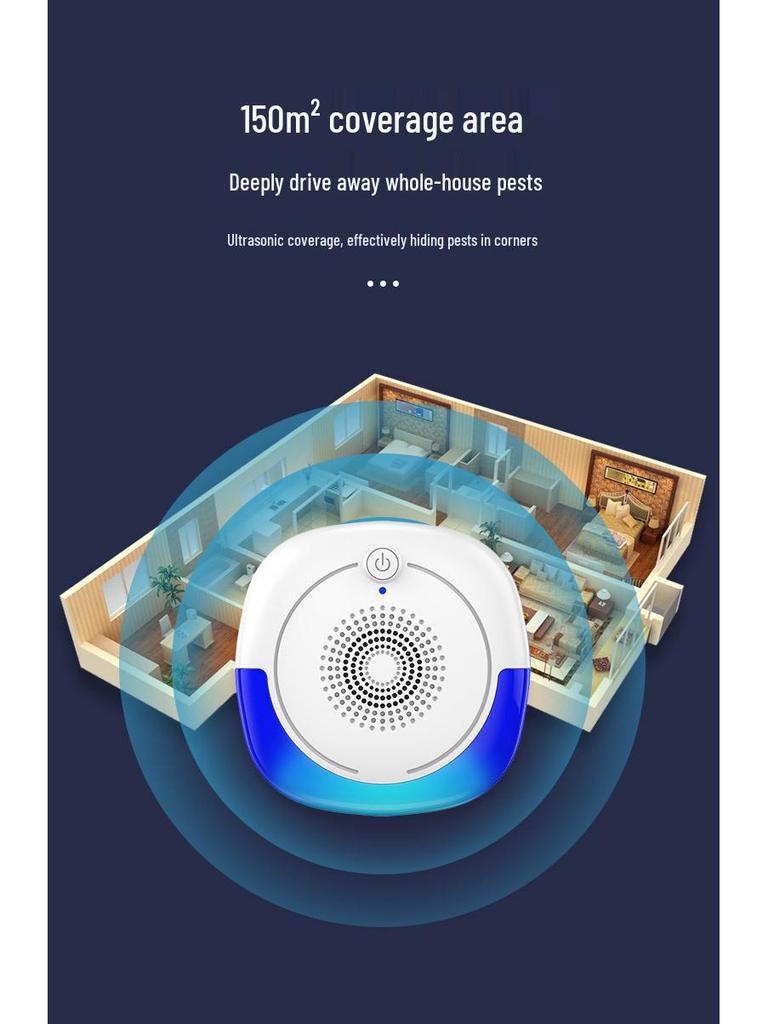 Ultrasonic Pest Repeller: Cockroaches, Rodents, Insects & Mosquitoes Control Device