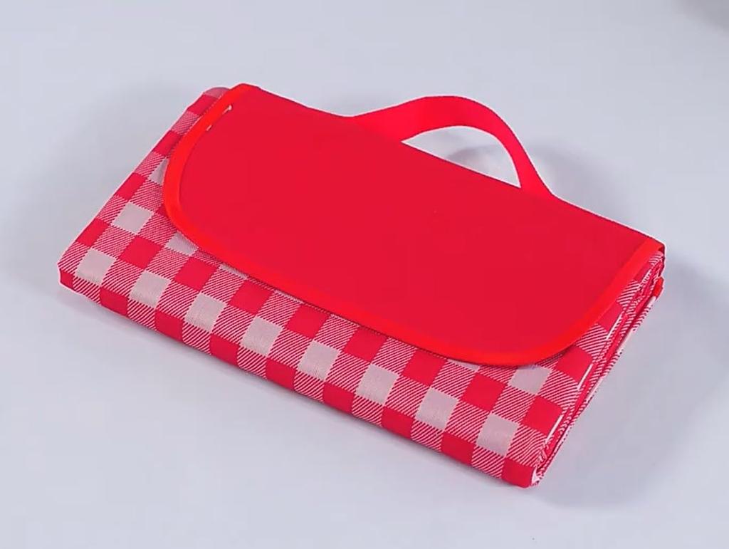 Lightweight Handbag Picnic Sheet Leisure Sheet for Mountain Outdoor Cherry Blossom Viewing 150cm X Type/portable (checkered Pattern) Swimming, Parks,