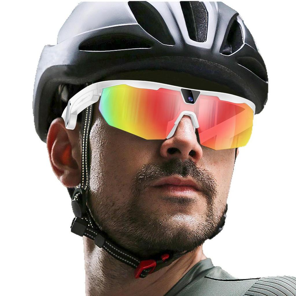 AI Smart Cycling Glasses: 800W Camera & Audio Translation for First-Person Sports Videos