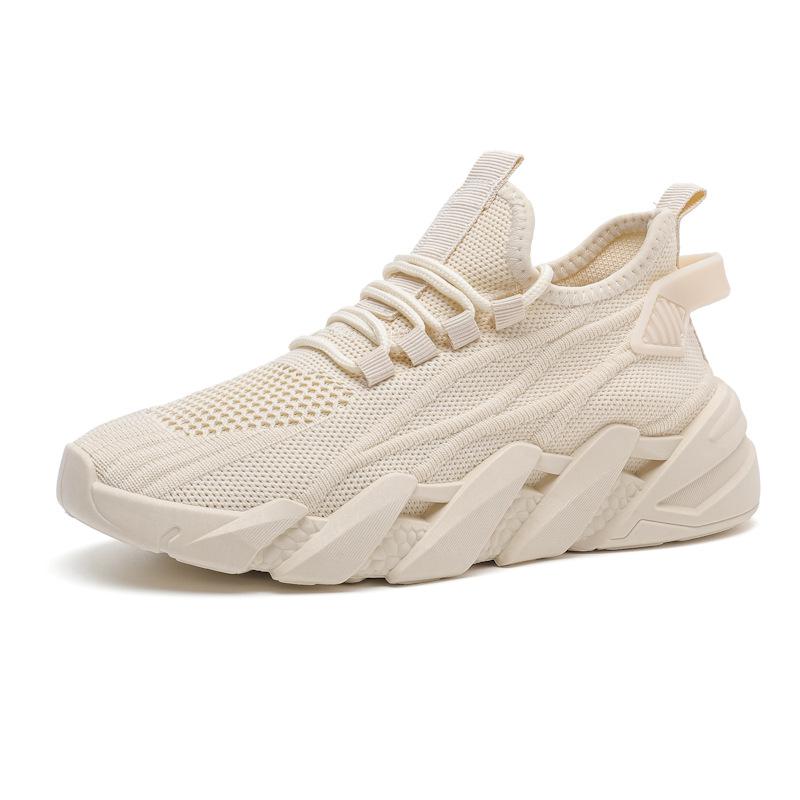 Fashion Spring Summer White Sneakers for Women Breathable Knitted Sneakers Mesh Casual Sports Shoes Woman Comfort Walking Shoes Female